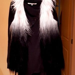 Kensington blk and white ombre vest